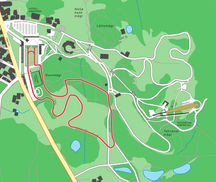 2.5 km B course
